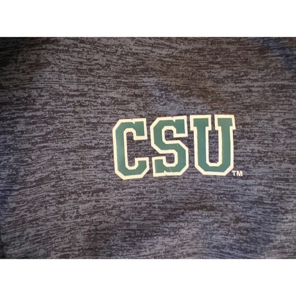 Colorado‎ State University Colosseum Mens Black Marbled LS Shirt 1/4 Zip… - Picture 7 of 9